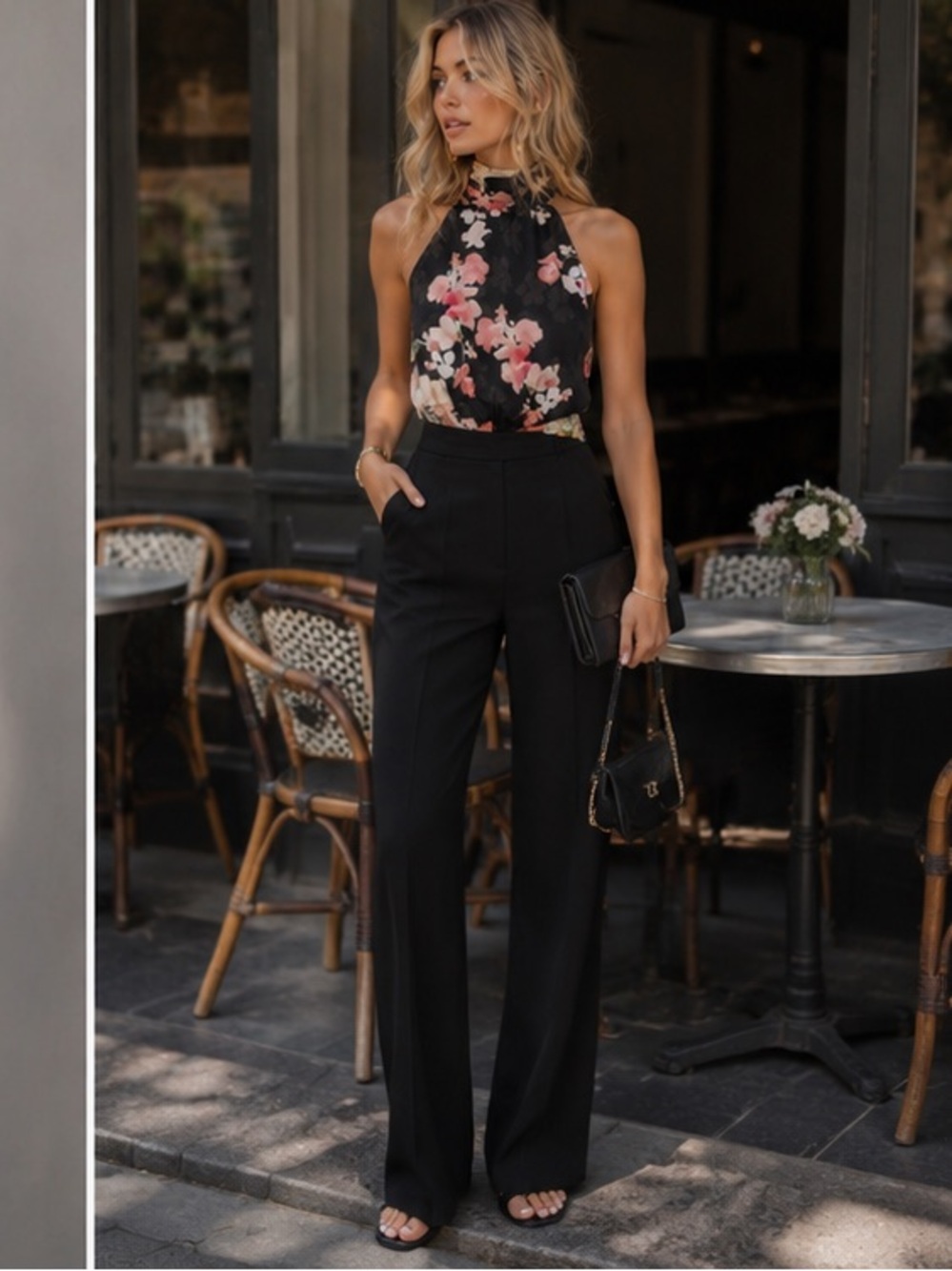 Zara floral print top bloggers fav
